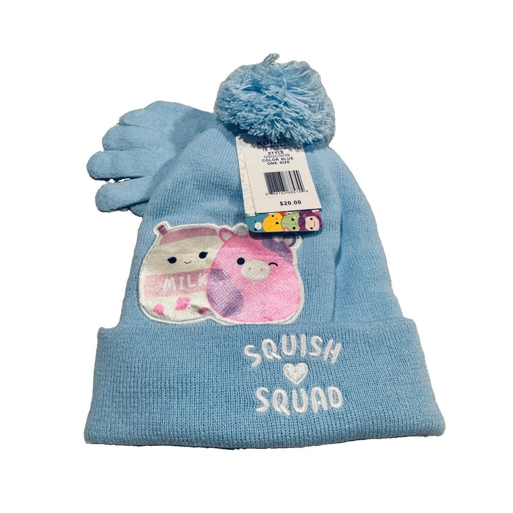 Girls Squishmallows 2-pc. Hat & Gloves Set